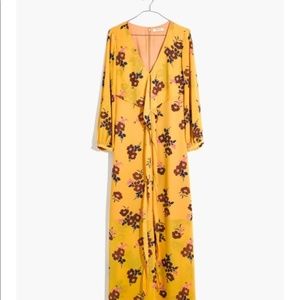 Madewell Wrap-Around Maxi Dress in Retro Bouquet